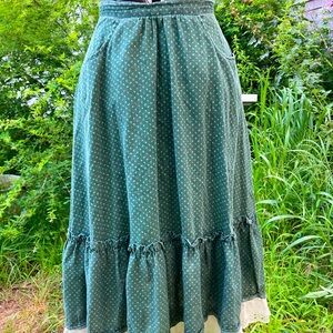 Vintage cottage core prairie skirt